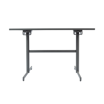 Mesa dobrável retangular de metal de 117 * 70 cm